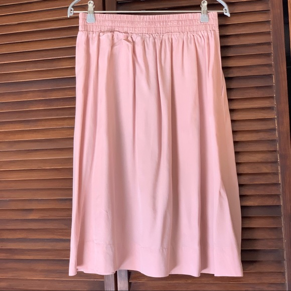 LAST CHANCE HALLHUBER midi skirt pink with pockets - Picture 6 of 9